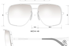 極メタルサングラス(チタン)